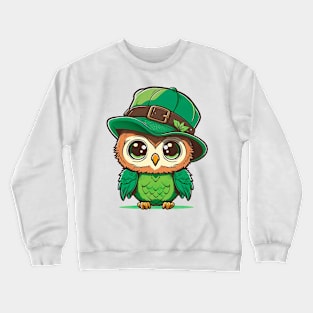 Saint Patrick's day owl Crewneck Sweatshirt